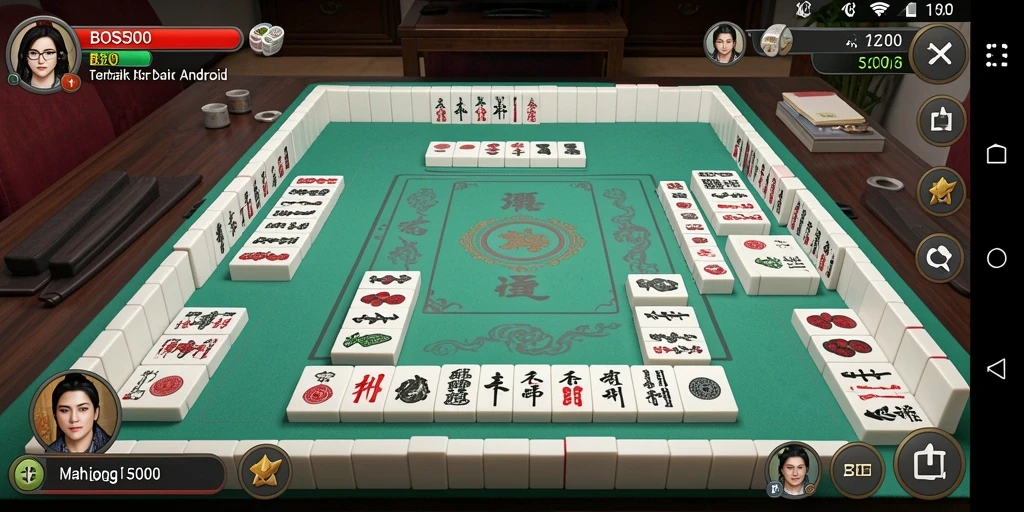 Tampilan menarik dari gameplay Mahjong yang mendebarkan.