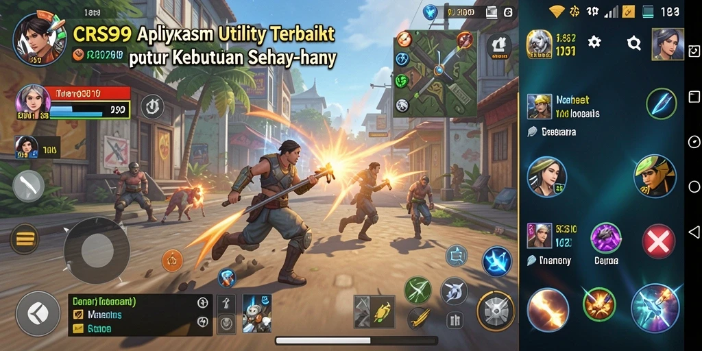 Tampilan antarmuka aplikasi Utility CRS99 yang mudah digunakan.