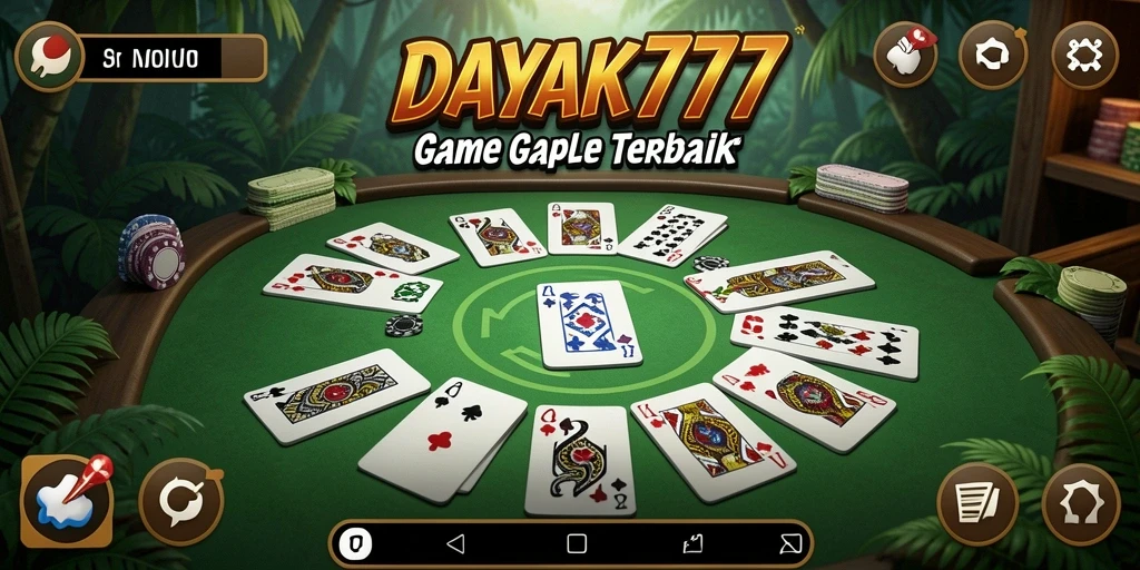 Tampilan gameplay Gaple yang menarik di DAYAK777.