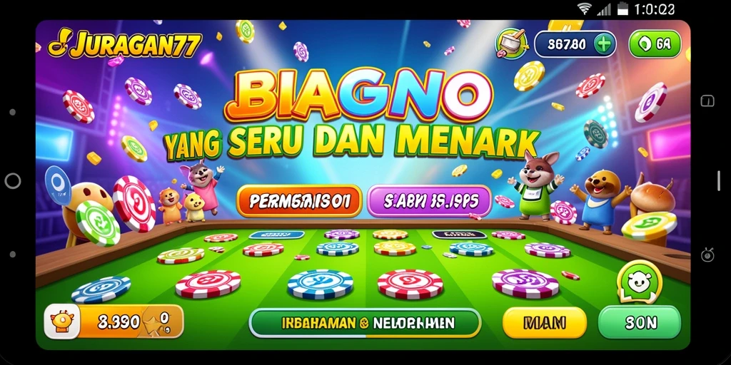 Screenshot JURAGAN77 menampilkan gameplay Bingo yang seru dan interaktif.