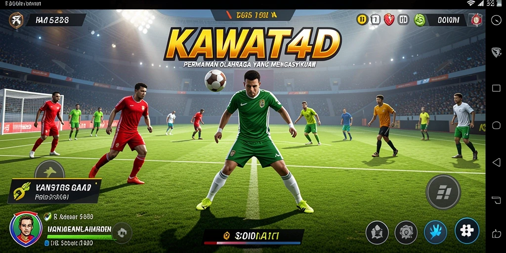 Tampilan gameplay menarik KAWAT4D dalam aksi olahraga.