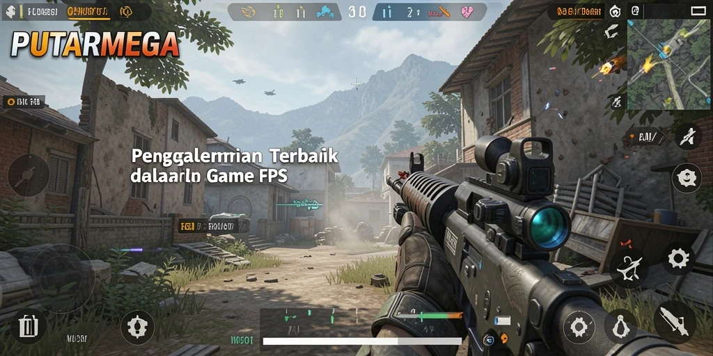 Tangkapan layar menunjukkan aksi seru dalam gameplay PUTARMEGA.