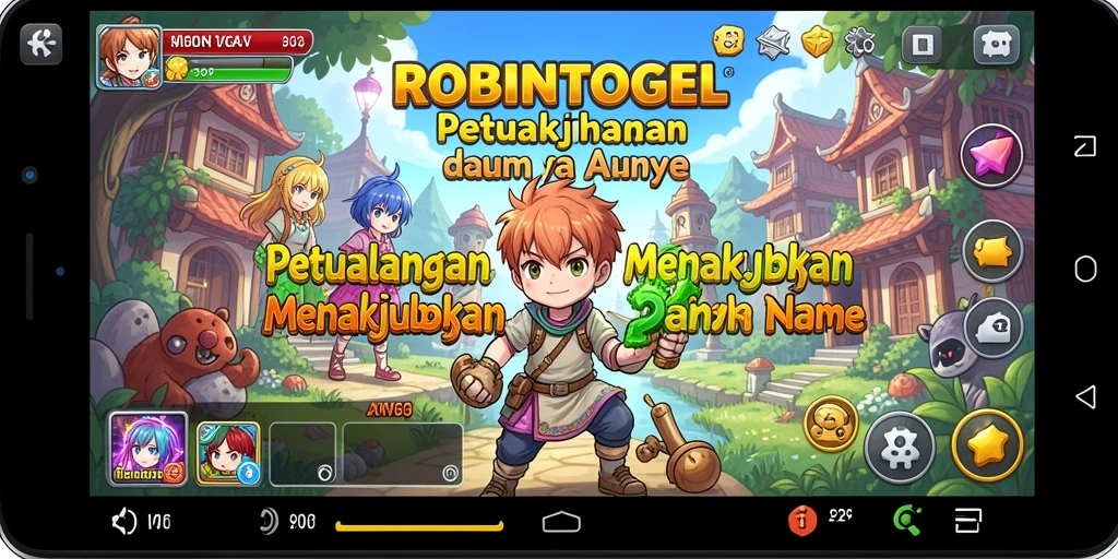 Screenshot menampilkan aksi seru dari gameplay ROBINTOGEL.