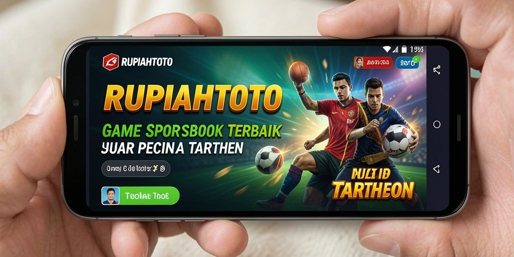 Screenshot utama RUPIAHTOTO menampilkan antarmuka taruhan olahraga yang menarik.